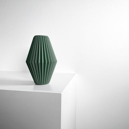 Flower Vase, Sculptural Geometric Swirl, Tabletop Organizer, Nordic Accent Holder