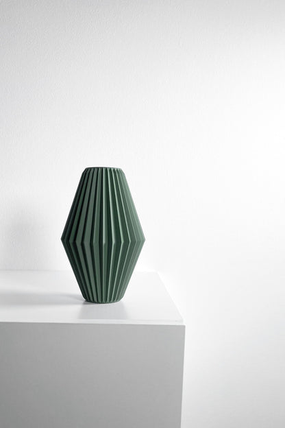 Flower Vase, Sculptural Geometric Swirl, Tabletop Organizer, Nordic Accent Holder