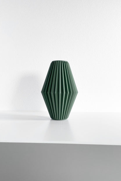 Flower Vase, Sculptural Geometric Swirl, Tabletop Organizer, Nordic Accent Holder