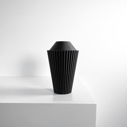 Tabletop Vase, Contemporary Ceramic Look Flower Holder, Sculptural Modern Display