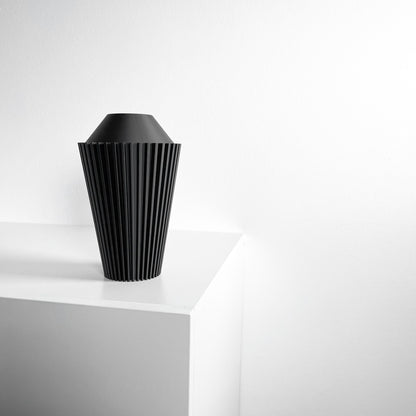 Tabletop Vase, Contemporary Ceramic Look Flower Holder, Sculptural Modern Display