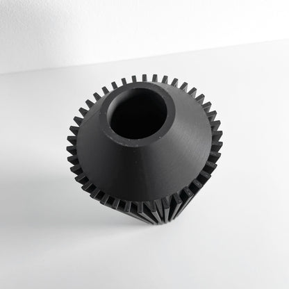 Tabletop Vase, Contemporary Ceramic Look Flower Holder, Sculptural Modern Display