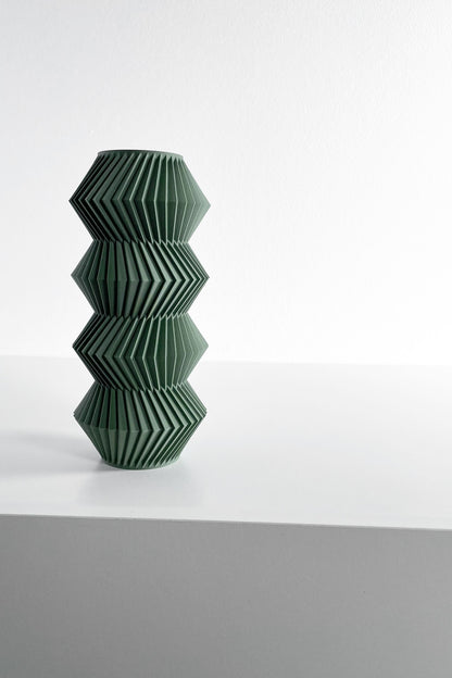 modern vase, minimalist curvilinear bud holder, scandinavian tabletop display, mantel