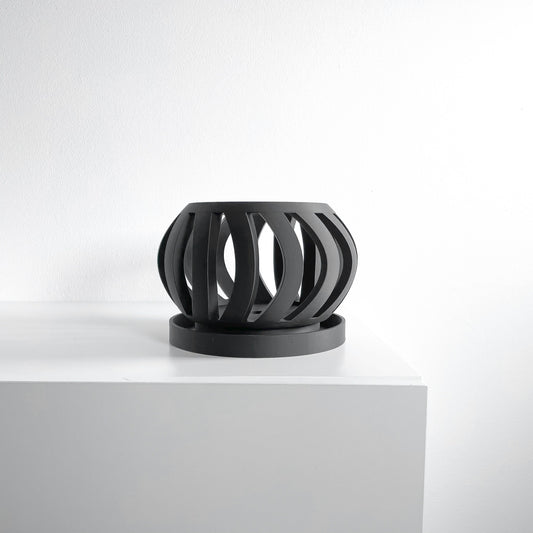 Orchid Planter, Root-View Lattice, Breathable Air-Pruning Vase, Minimalist Shelf Display