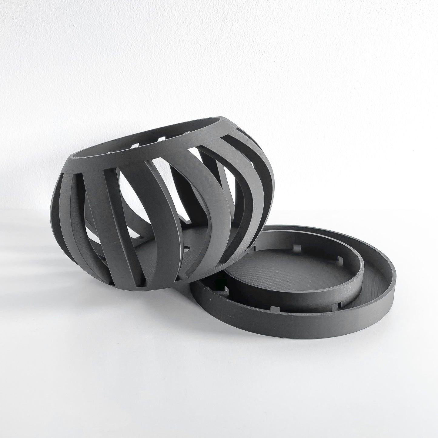 Orchid Planter, Root-View Lattice, Breathable Air-Pruning Vase, Minimalist Shelf Display