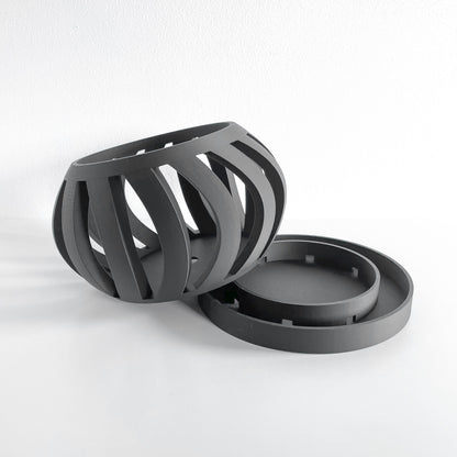 Orchid Planter, Root-View Lattice, Breathable Air-Pruning Vase, Minimalist Shelf Display