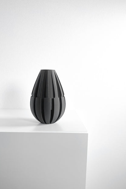 Modern Vase, Curved Statementpiece, Mantel Accent, Desk Centerpiece, Nordic Minimalist