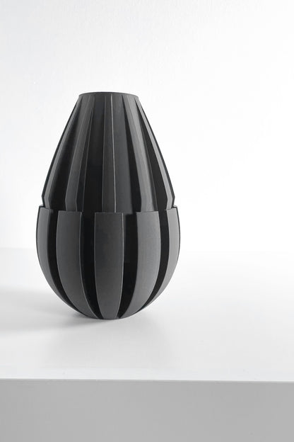 Modern Vase, Curved Statementpiece, Mantel Accent, Desk Centerpiece, Nordic Minimalist