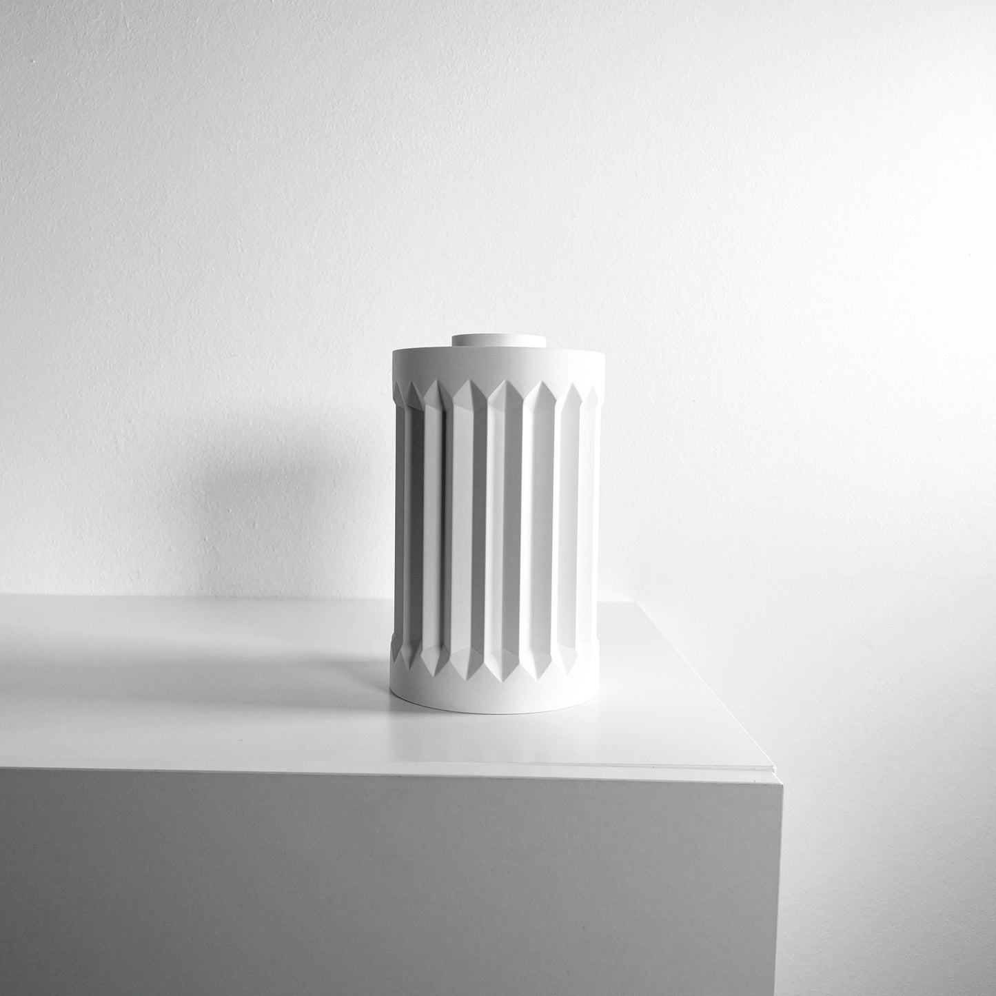 Geometric Vase, Architectural Sculptural Flower Holder, Modern Tabletop Decor Organizer