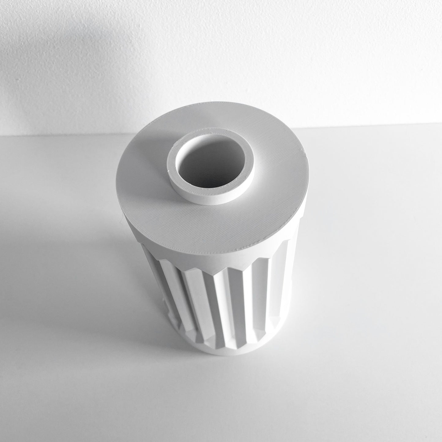 Geometric Vase, Architectural Sculptural Flower Holder, Modern Tabletop Decor Organizer