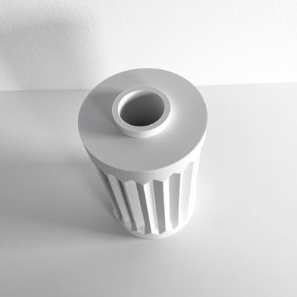 Geometric Vase, Architectural Sculptural Flower Holder, Modern Tabletop Decor Organizer