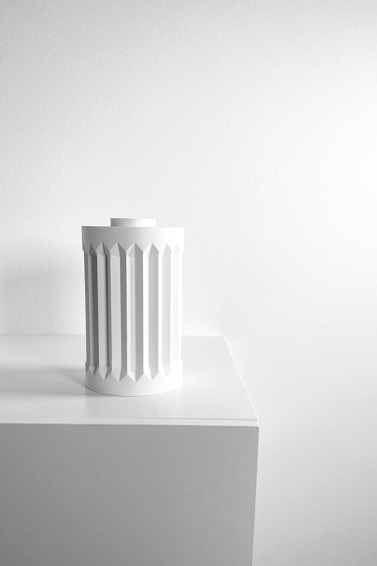 Geometric Vase, Architectural Sculptural Flower Holder, Modern Tabletop Decor Organizer