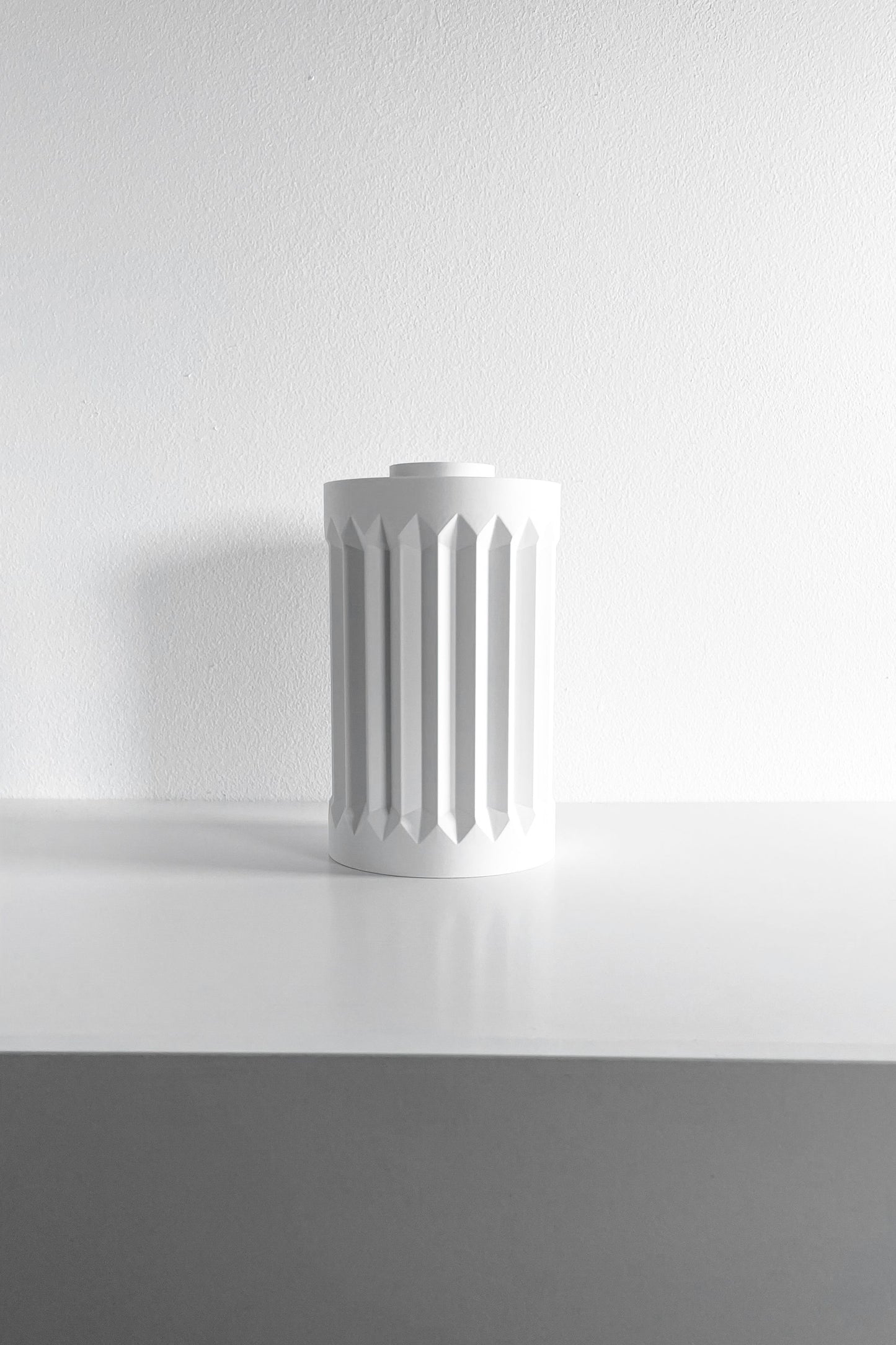 Geometric Vase, Architectural Sculptural Flower Holder, Modern Tabletop Decor Organizer