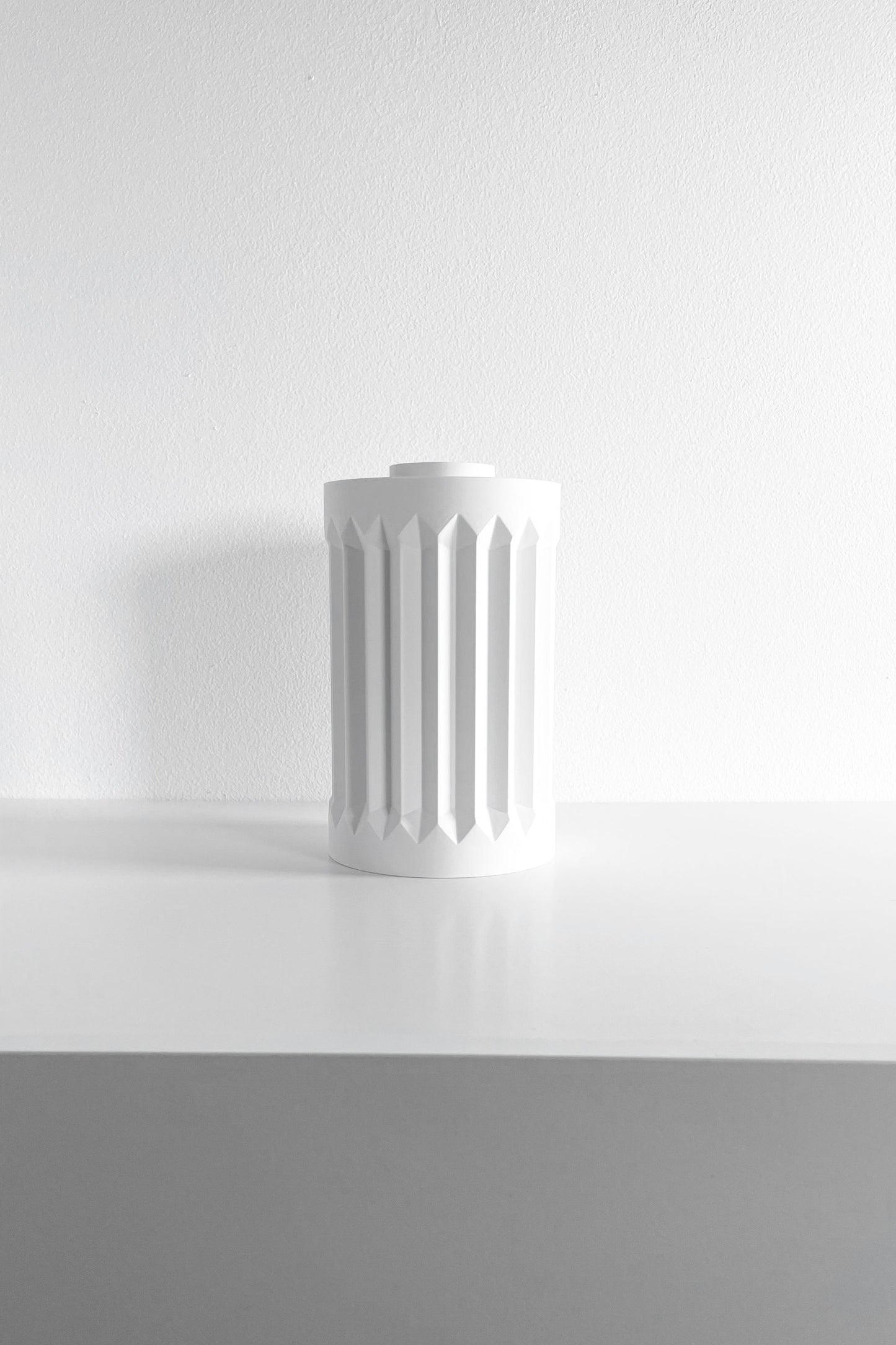 Geometric Vase, Architectural Sculptural Flower Holder, Modern Tabletop Decor Organizer