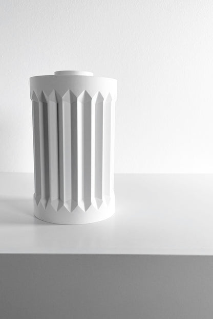 Geometric Vase, Architectural Sculptural Flower Holder, Modern Tabletop Decor Organizer