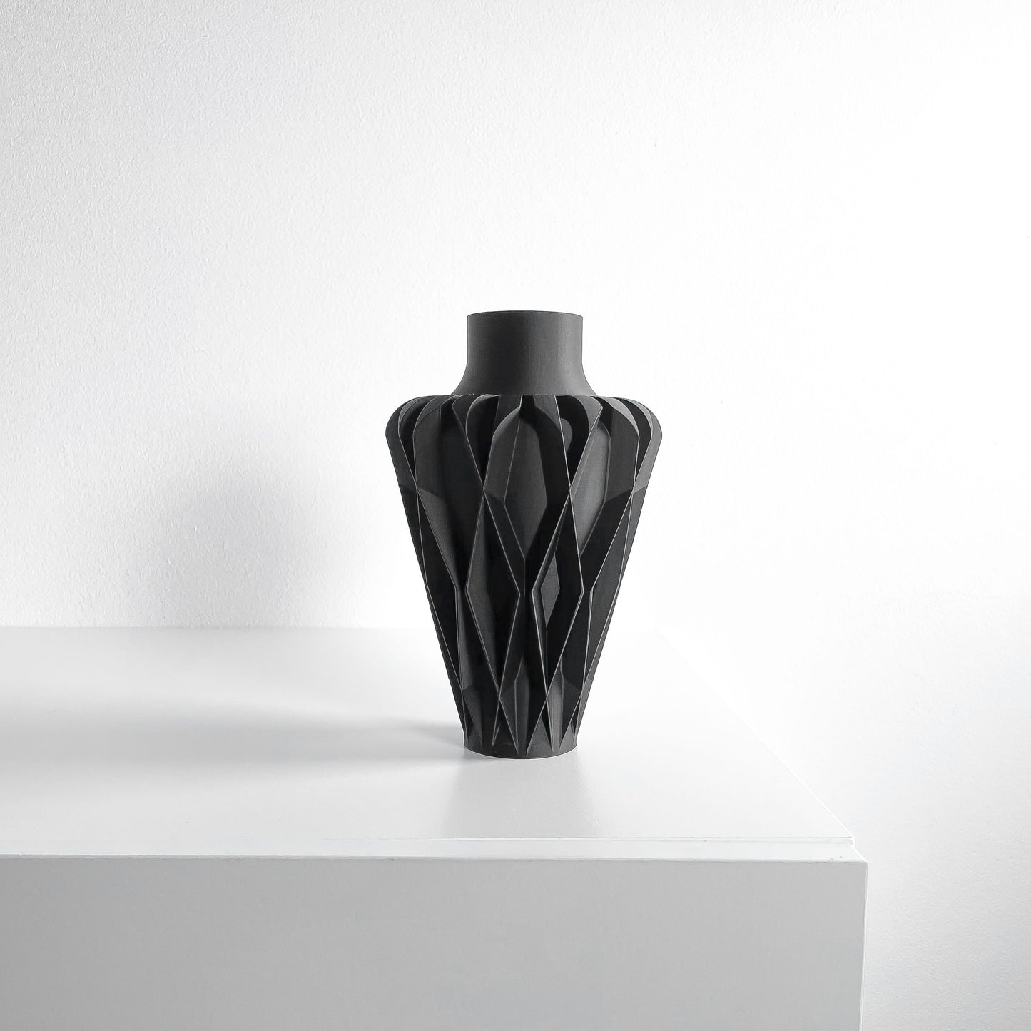 Modern Vase, Contemporary Sculptural Tabletop Vessel, Organic Curved Display Terracotta