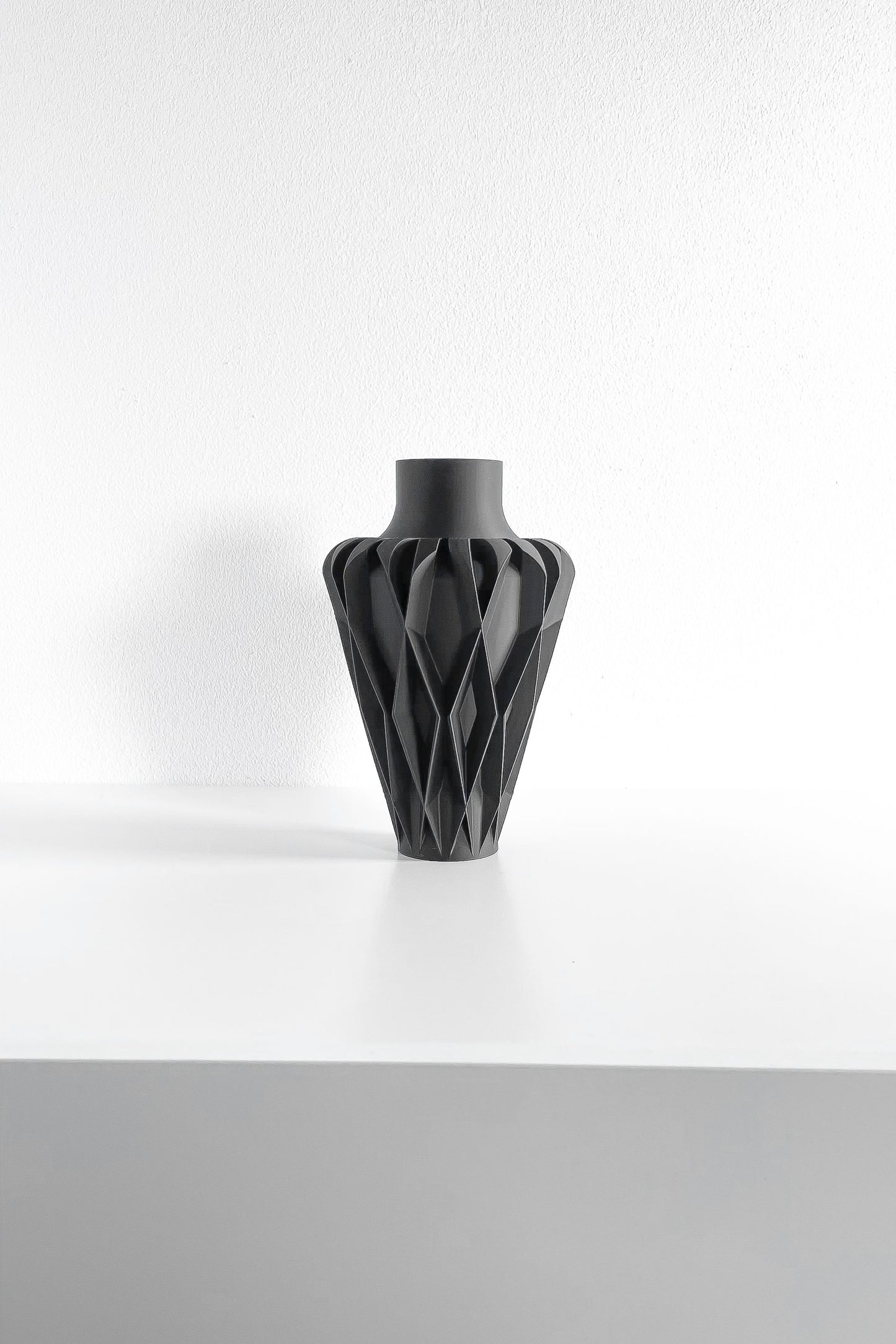 Modern Vase, Contemporary Sculptural Tabletop Vessel, Organic Curved Display Terracotta