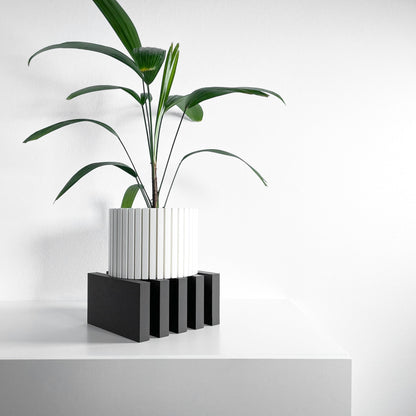 Plant Stand Houseplant Planter Holder, Elevated Pot Display, Contemporary Minimalist, Mid Century Style