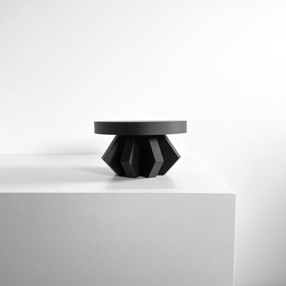 Plant Stand Pedestal, Indoor Planter Riser, Minimalist Centerpiece, Fractal Herbal Holder