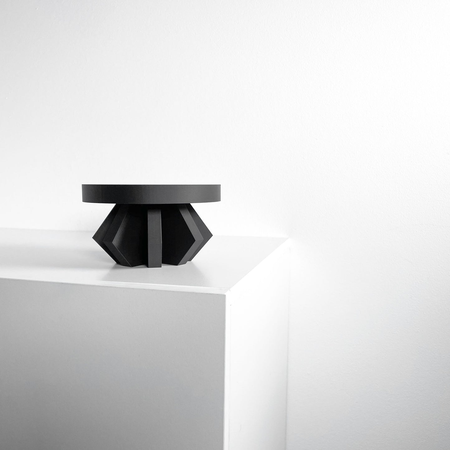 Plant Stand Pedestal, Indoor Planter Riser, Minimalist Centerpiece, Fractal Herbal Holder