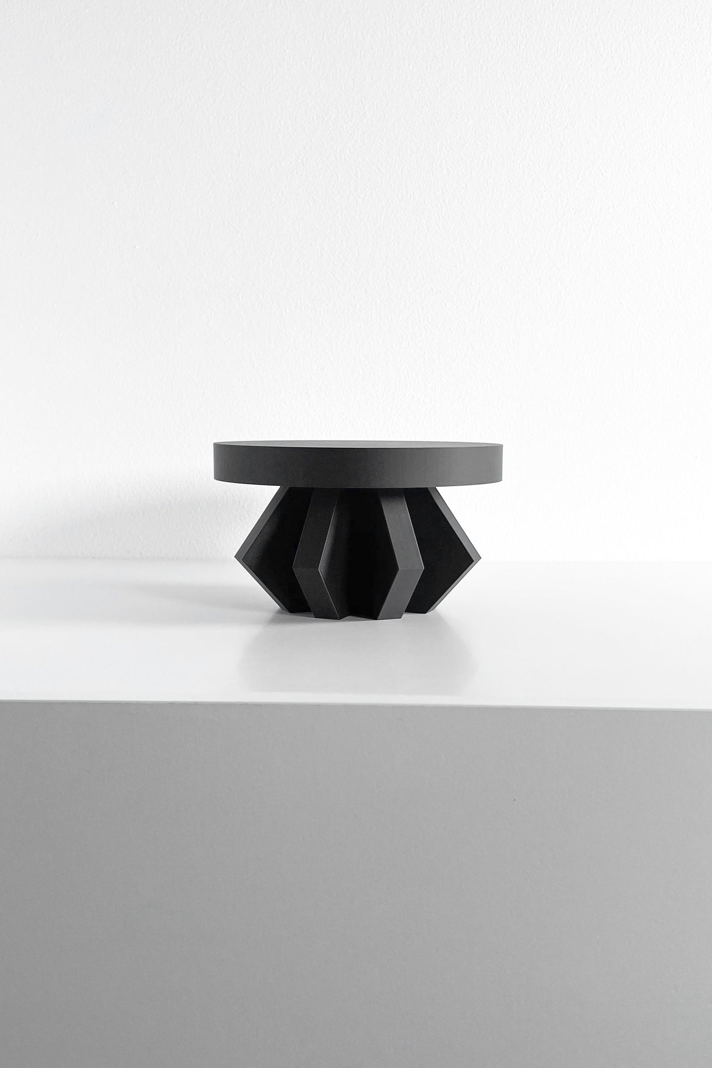 Plant Stand Pedestal, Indoor Planter Riser, Minimalist Centerpiece, Fractal Herbal Holder