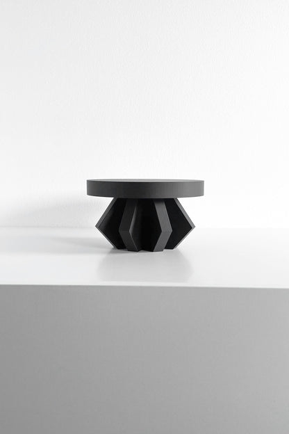 Plant Stand Pedestal, Indoor Planter Riser, Minimalist Centerpiece, Fractal Herbal Holder