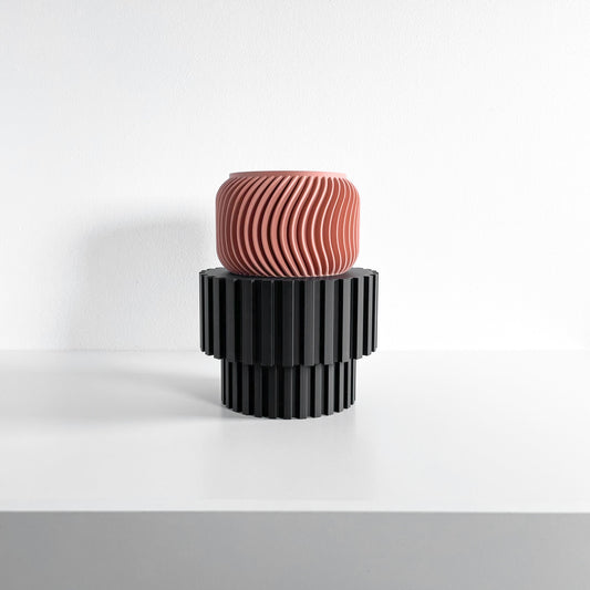 Plant Stand, Architectural Sculpture, Statement Indoor Pot Holder, Sculptural Pedestal