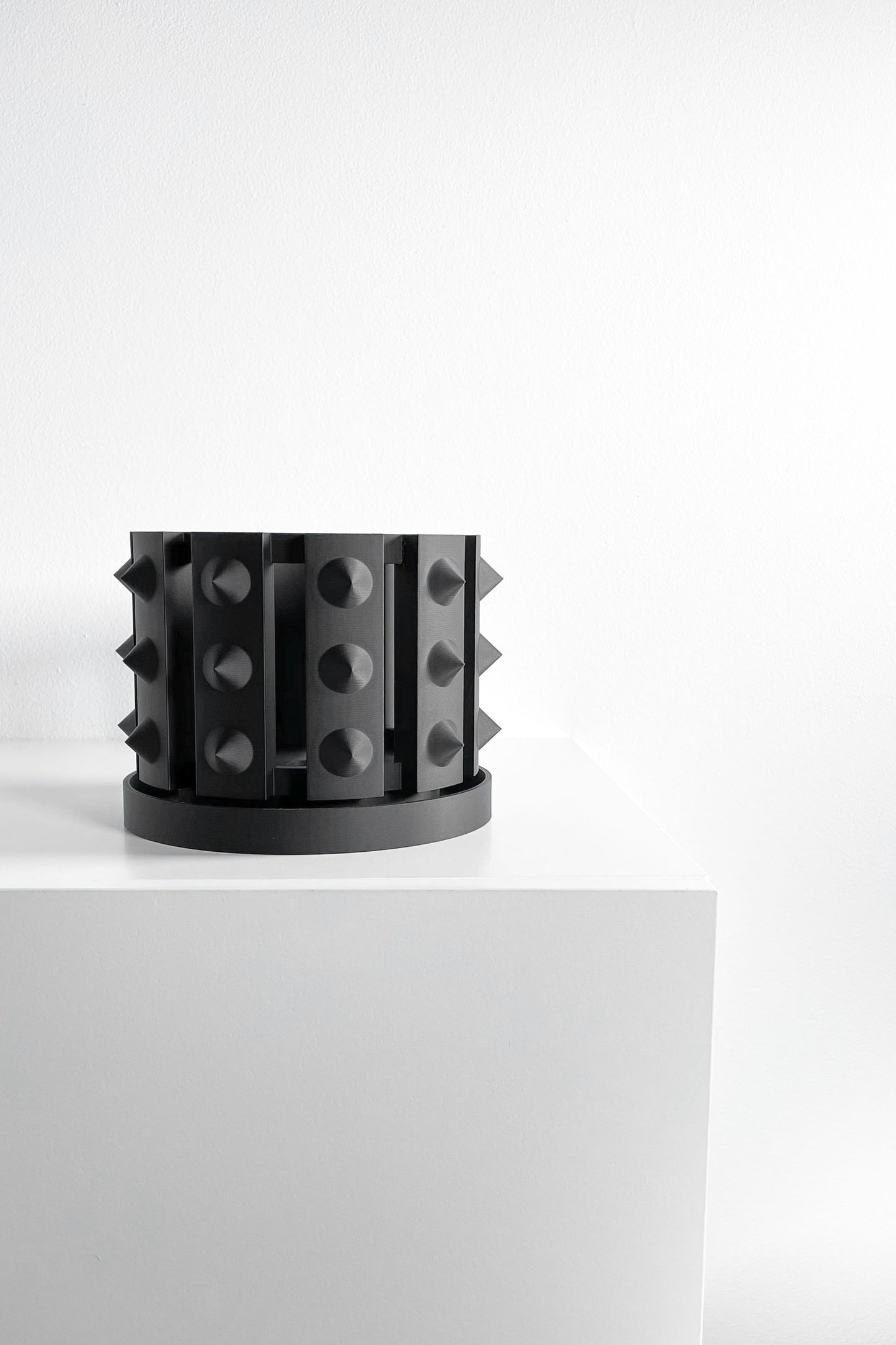 Decorative Orchid Pot, Root View Sculptural Planter, Minimalist Tray, Indoor Breathable Black Greenery Box