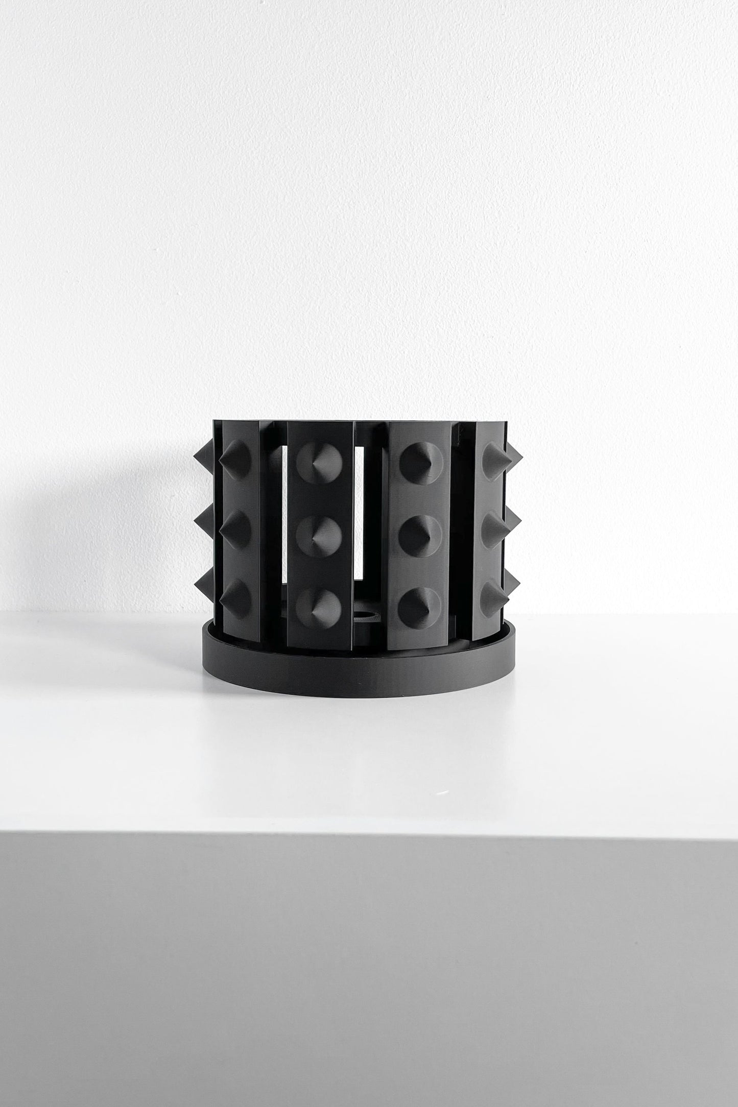 Decorative Orchid Pot, Root View Sculptural Planter, Minimalist Tray, Indoor Breathable Black Greenery Box