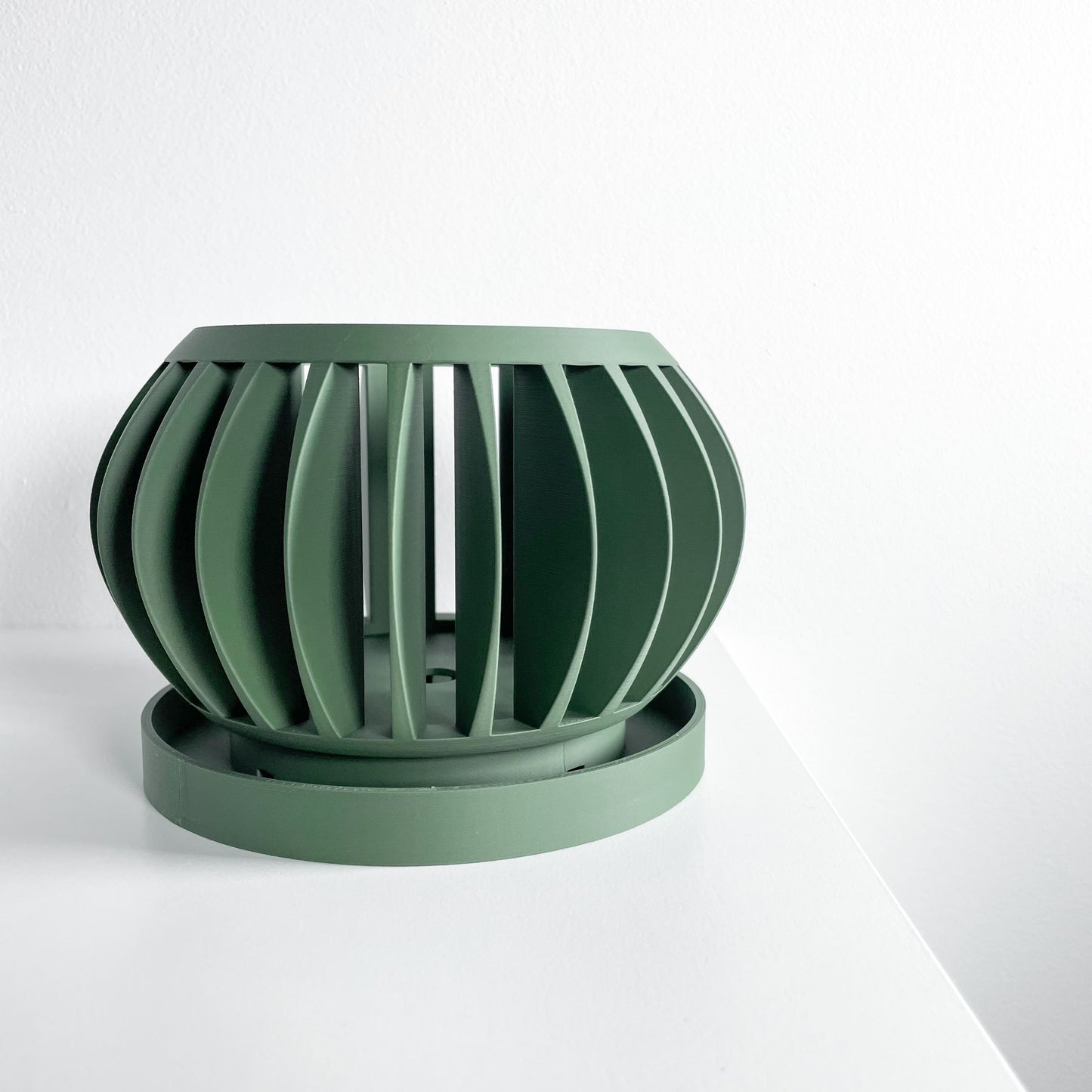 Orchid Planter, Sculptural Root Viewing Lattice Vase, Minimalist Windowsill Accent