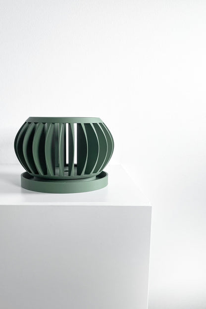 Orchid Planter, Sculptural Root Viewing Lattice Vase, Minimalist Windowsill Accent