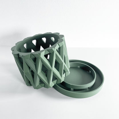 Orchid Pot, Transparent Root Viewfinder, Minimalist Shelf Planter, Crystal Display