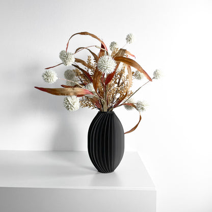 Scandinavian Vase, Geometric Flower Holder, Modern Tabletop Accent, Minimalist Display