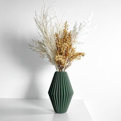 Flower Vase, Sculptural Geometric Swirl, Tabletop Organizer, Nordic Accent Holder