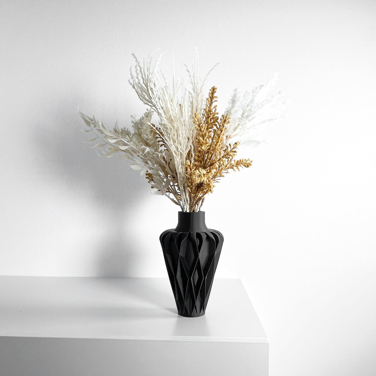 Modern Vase, Contemporary Sculptural Tabletop Vessel, Organic Curved Display Terracotta