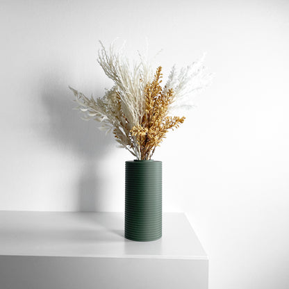 modern vase, minimalist tabletop accent, japandi floral display, versatile organizer