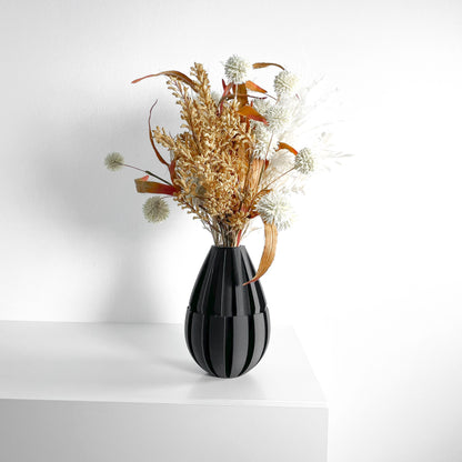 Modern Vase, Curved Statementpiece, Mantel Accent, Desk Centerpiece, Nordic Minimalist