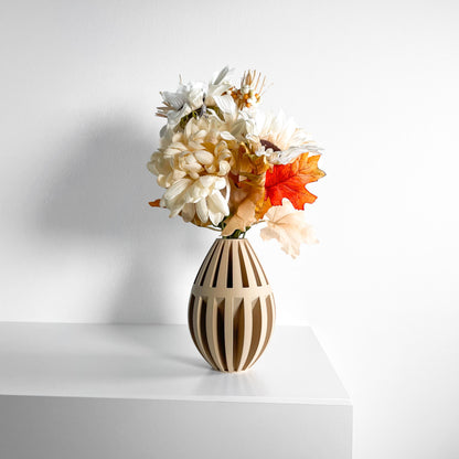 Modern Vase, Minimalist Sculptural Table Centerpiece, Decorative Planter Accent Matte-White