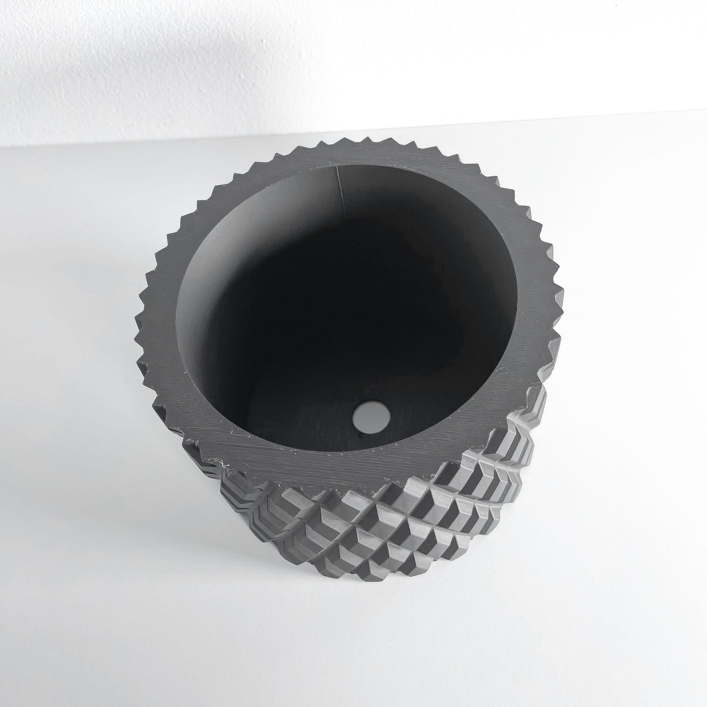 Geometric Planter, Minimalist Succulent Vessel, Desk Organizer, Contemporary Deco Holder