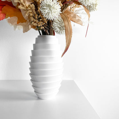 Tabletop Vase, Minimalist Japandi Accent, Modern Dining Centerpiece, Geometric Sculptural