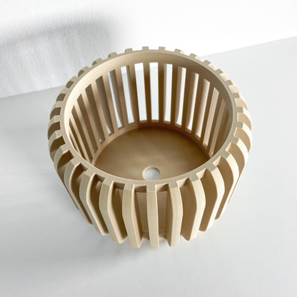 Orchid Planter, Air Pruning Pot, Root Visibility, Midcentury Display, Minimalist