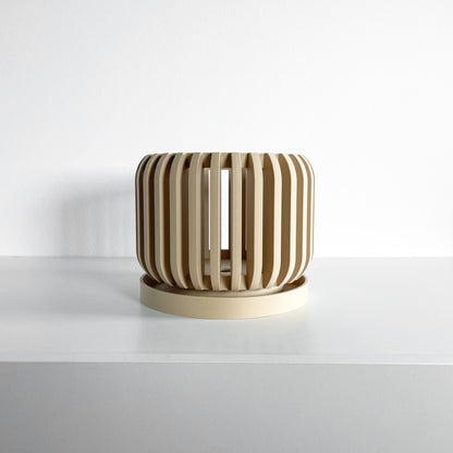 Orchid Planter, Air Pruning Pot, Root Visibility, Midcentury Display, Minimalist