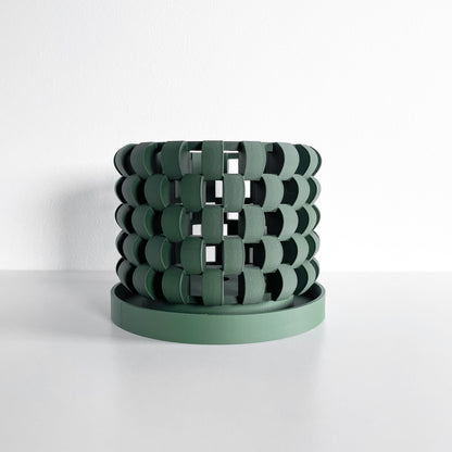 Orchid Pot, Root-Viewing Windowsill Planter, Contemporary Sculptural Centerpiece, Air-Pruning