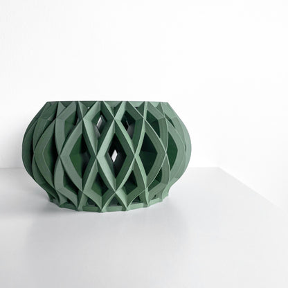 Orchid Planter, Root View Windowsill Pot, Textured Terracotta Basket, Modern Art