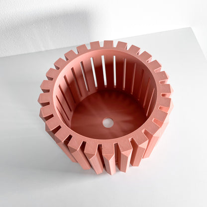 orchid planter, sculptural root view ventilated pot, breathable greenhouse aeration