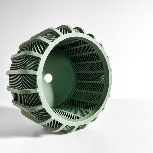 orchid pot, rootview planter, windowsill airflow display, artdeco desk organizer