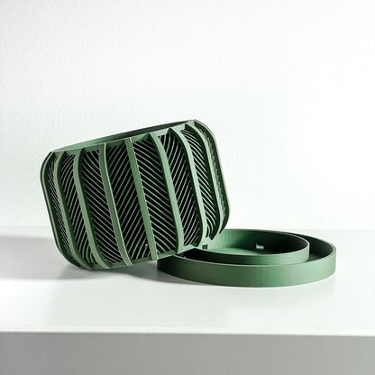 orchid pot, rootview planter, windowsill airflow display, artdeco desk organizer