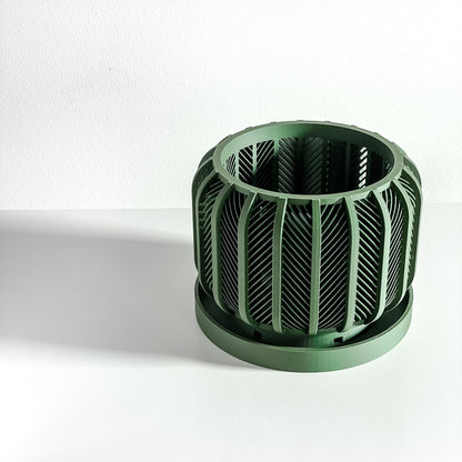 orchid pot, rootview planter, windowsill airflow display, artdeco desk organizer