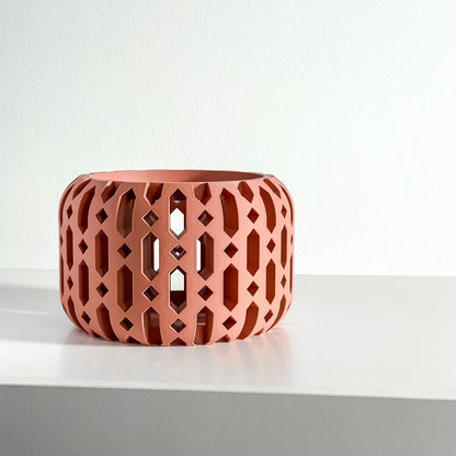 Orchid Pot, Root View, Breathable Windowsill, Contemporary Sculptural Vessel Matte