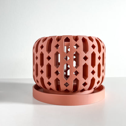 Orchid Pot, Root View, Breathable Windowsill, Contemporary Sculptural Vessel Matte